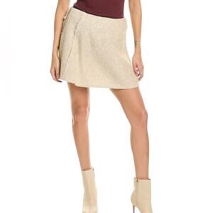 NWOT Rag & Bone Elsie Tweed Beige Miniskirt – Sz 10